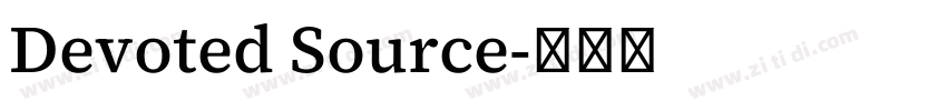 Devoted Source字体转换